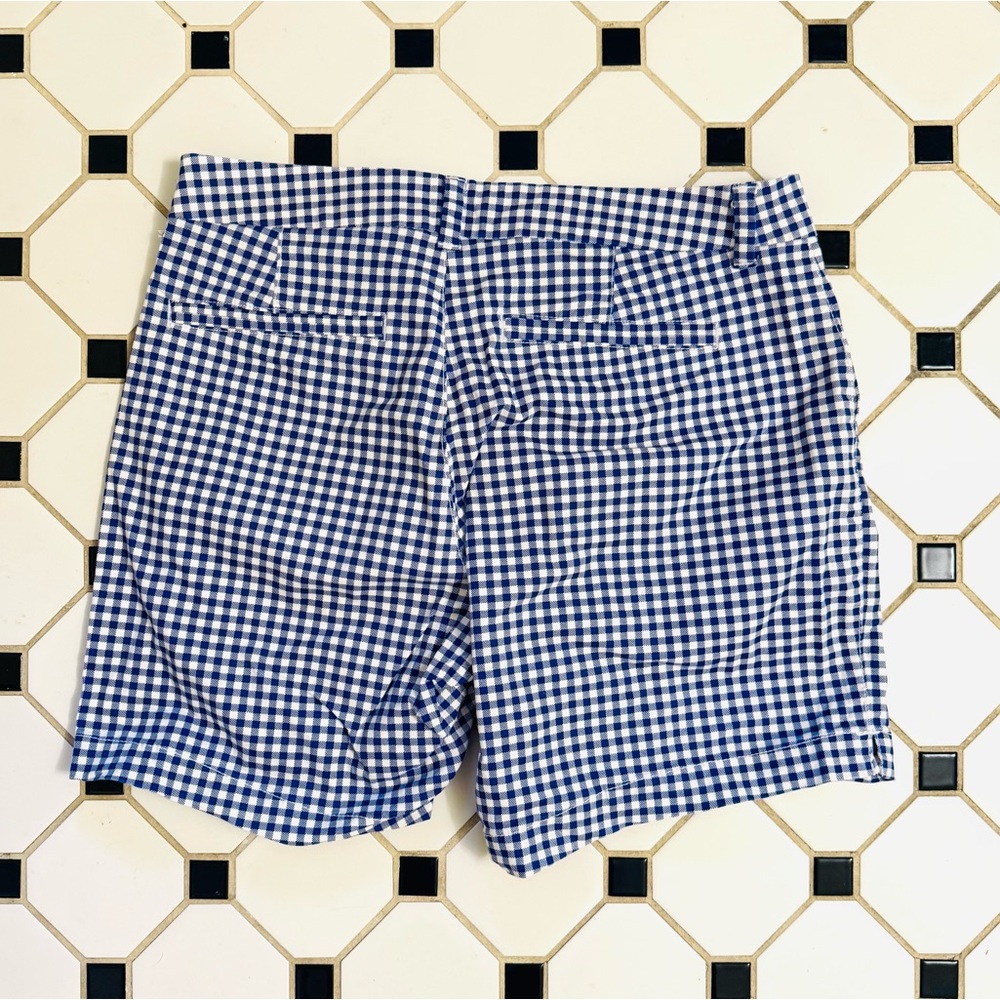 Women’s Blue Gingham Shorts - Picture 2 of 3